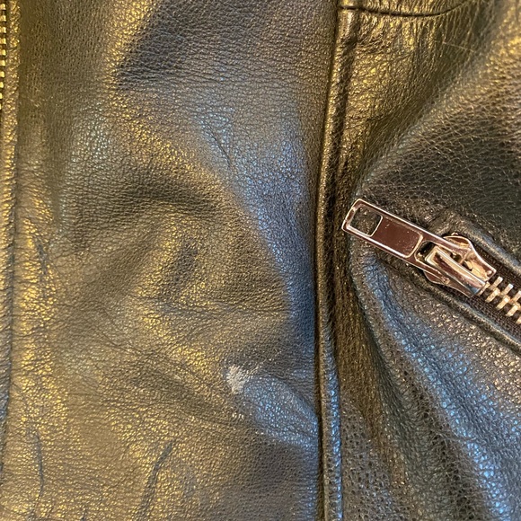 Pele Che Coco Hepburn Leather Bomber Motorcycle Jacket - Picture 9 of 12